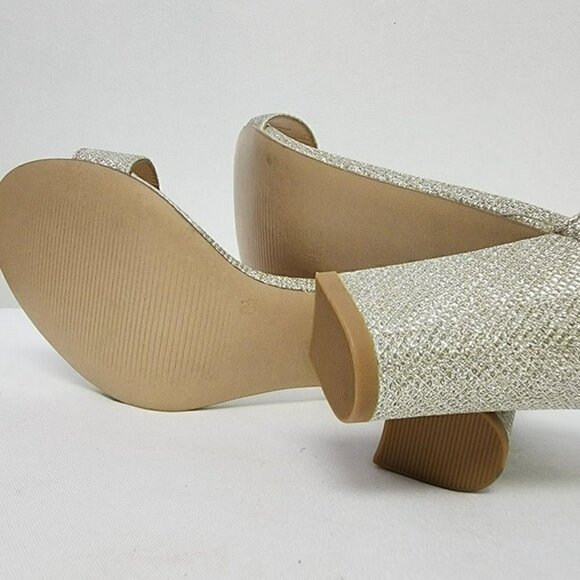 Michael Shannon Silver Heeled Sandals 8.5 - Picture 11 of 12